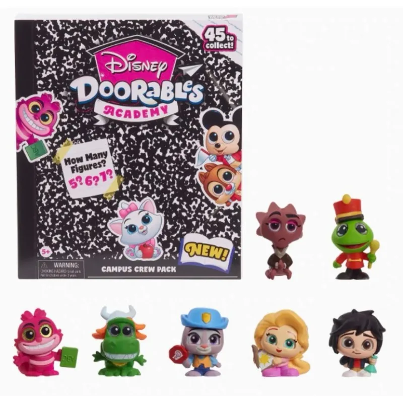 

Disney Doorables Series 9 Crazy Animal City Cars Bug Squad Pooh Robin Big Glass Eyed Doll Cartoon Model Toys for Kids Gifts