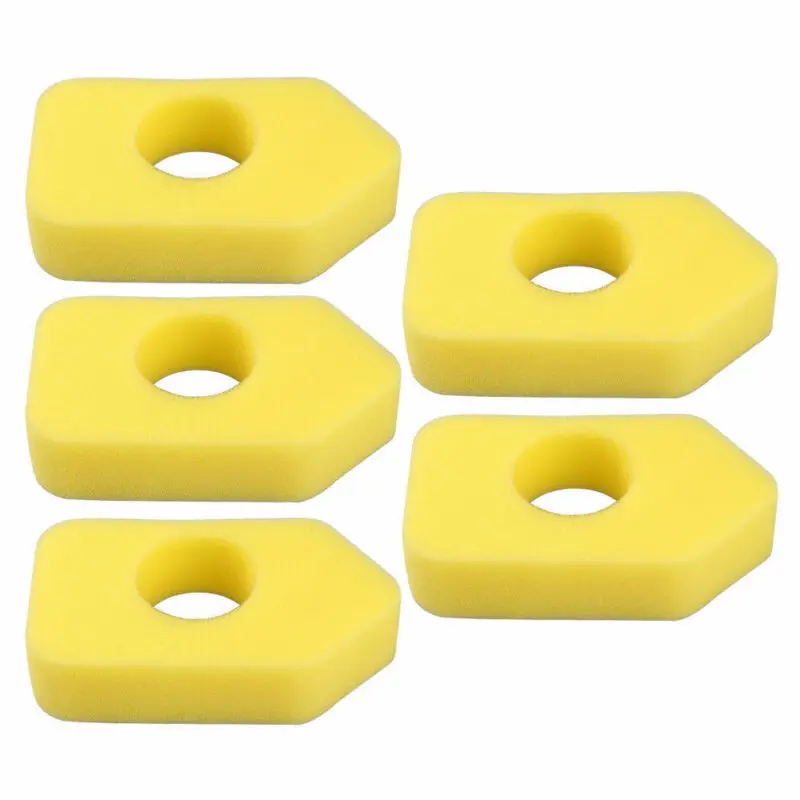 

5pcs Yellow Air Filters Foam Filter Cleanning Adapt For 698369 5088D 5088H 5086K 4216 5099 Series Air Filters Lawn Mower Parts