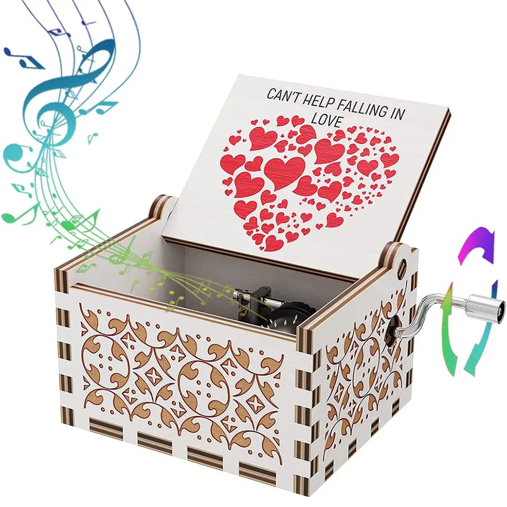 Винтажная Деревянная Музыкальная Шкатулка Октавная С Ручным Управлением И