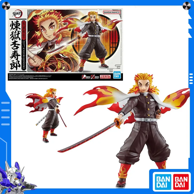 Фото Оригинальная сборная модель-фигурка Bandai Demon Slayer: Kimetsu No Yaiba Кёджуро Ренгоку, аниме-фигурка, коллекционный сувенир, подарок на праздник №1