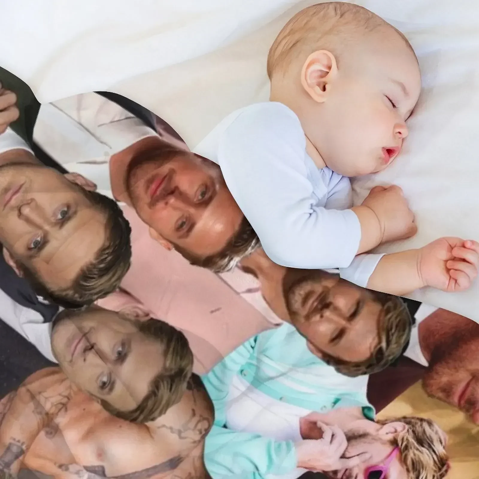 Теплое плюшевое одеяло с фотоколлажем Ryan Gosling для детей