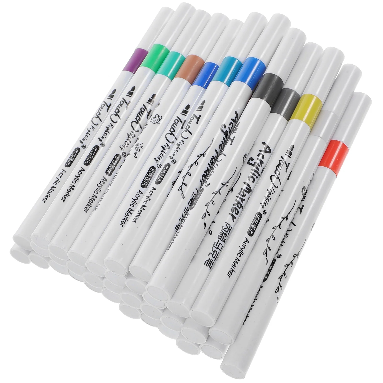 

36Pcs Acrylic Markers Pens for Mug Ceramic Glass Wood Fabric Canvas Metal Painting
