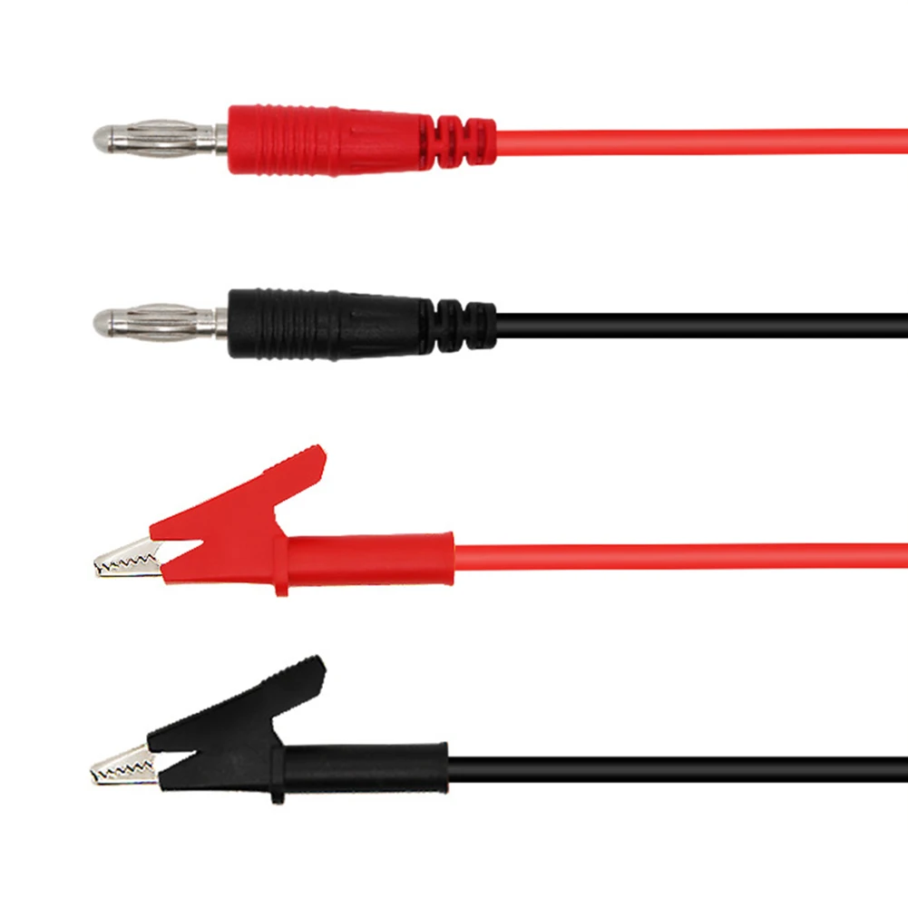 Распродажа 2 шт. 1 м 15 а мультиметр тестовый провод 4 мм банановый штекер для зажима