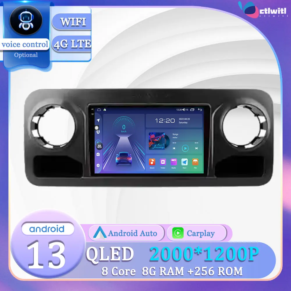 

Android 13 for Mercedes Benz Sprinter 2018-2022 Touch Screen Navigation Car GPS Stereo Radio Autoradio Videp Player Multimedia
