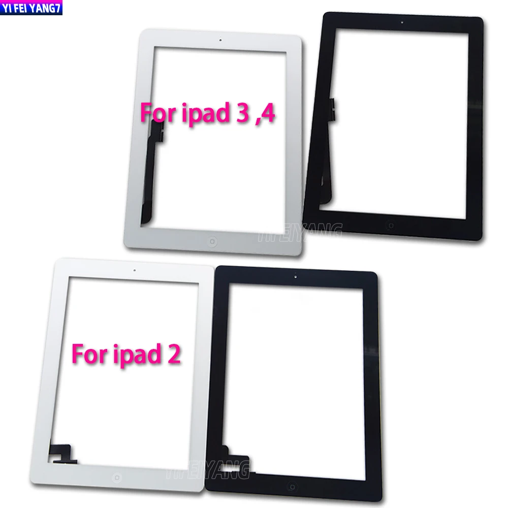 100% сенсорный экран для iPad 2 3 4 iPad3 iPad4 A1395 A1396 A1416 A1430 A1403 A1458 A1459 A1460 ЖК-дисплей Внешняя