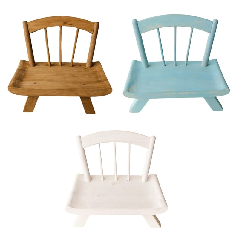 

Newborn Photography Props Wooden Chair Multifunctional Furniture for Infant Photo Shooting Fotografia Posing Tool