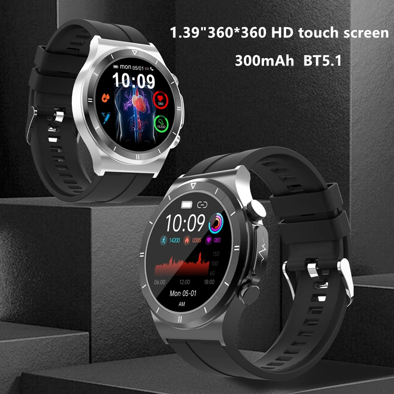 

Мужские Смарт-часы с ЭКГ, Глюкометром, пульсометром, фитнес-трекером, модные уличные спортивные часы, Смарт-часы для Android IOS T30