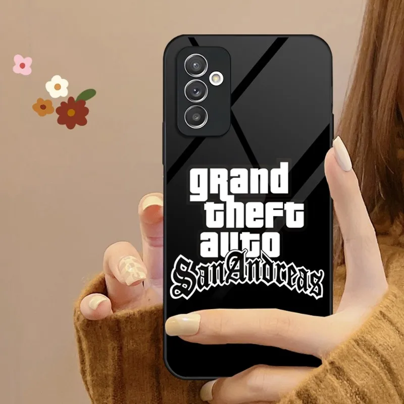 Чехол для телефона Rockstar Gta 5 Grand закаленное стекло Samsung S20 S21 S22 S30 Pro Ultra Plus S7Edge S8 S9 S10E