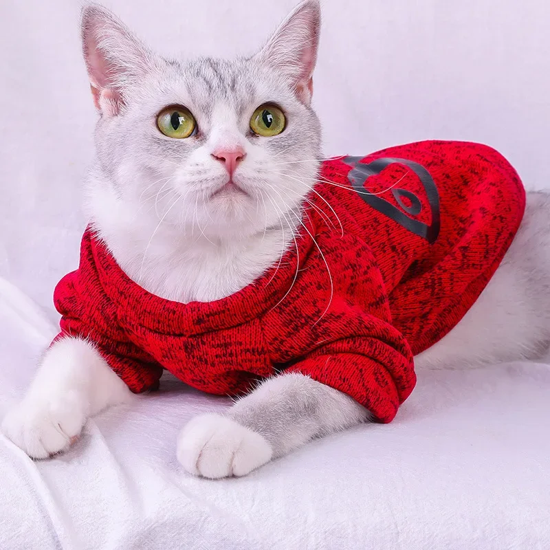 

Cat's Clothing for Autumn and Winter Keeping Warm New Cat Jackets Vests Hoodies Small and Medium-sized Cat Clothes