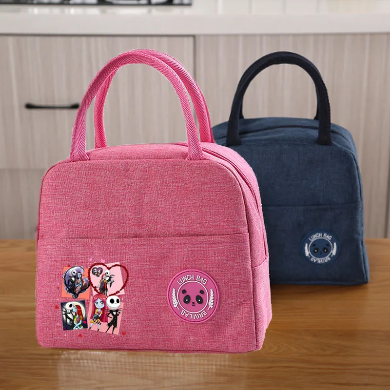 Изолированная сумка для обеда из алюминиевой фольги Джек Салли Кошмар перед