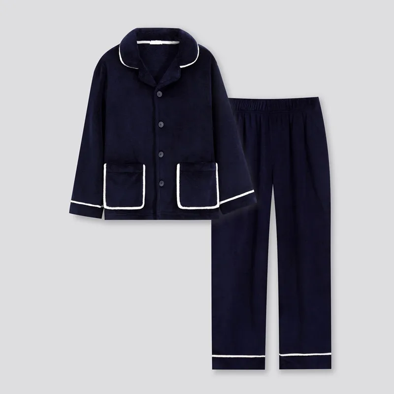 Ladies' Pajamas Warm In Winter Love Man Sleep Coral Fleece Pajama Set