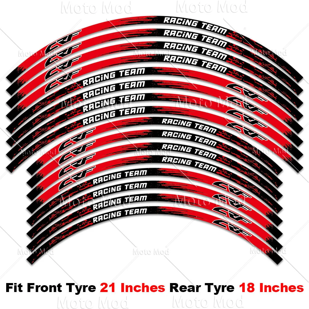 Для Honda CRF 450 crf 250 l 300L 450x 450r 250r 250f 150l 230 Светоотражающая наклейка на колесо мотоцикла