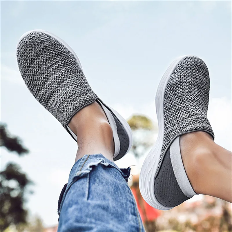 Men Women Comfortable Casual Legging Lazy Flats Outdoor Soft Mesh Sneakers Walking Driving Shoes