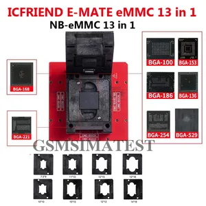 Новейшая высокоскоростная версия MOORC E MATE X EMMC EMATE BGA 13 в 1 для riff легкий jtag plus ufi medusa pro и emmc atf box