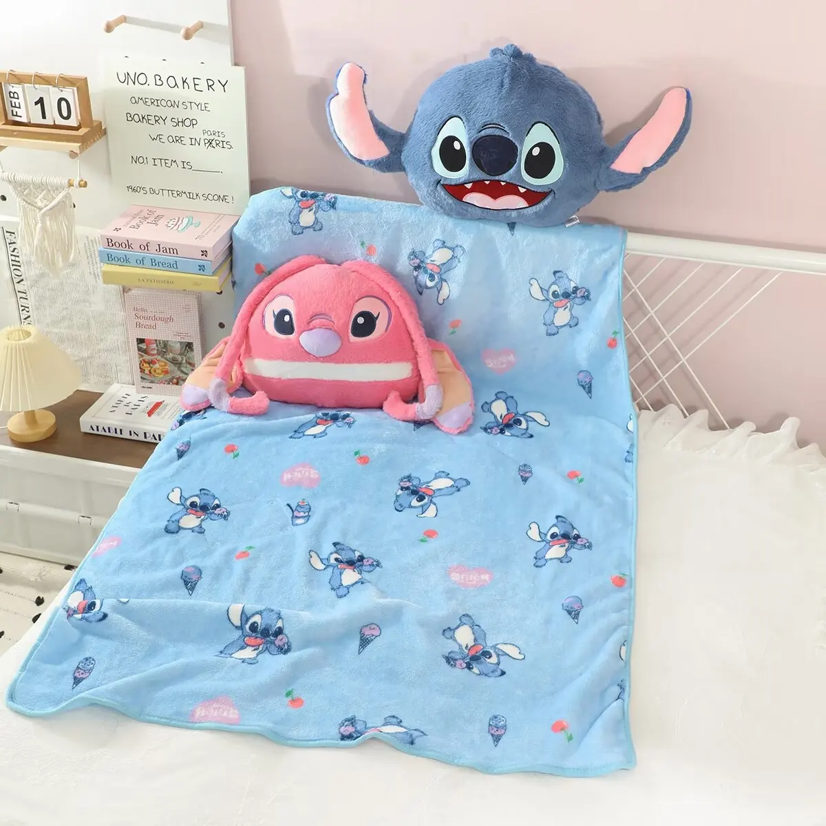Удобное плюшевое одеяло со стежком милое теплое фланелевое наволочка покрывало