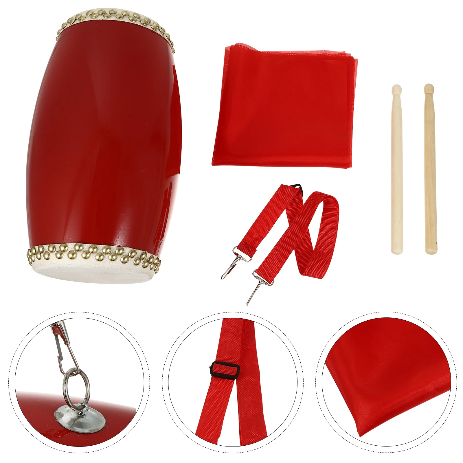 

Waist Drum Kids Bongos Professional Hand Drum Panderetas Para Niños Waist Drum Cowhide Drum Major Percussion Instrument