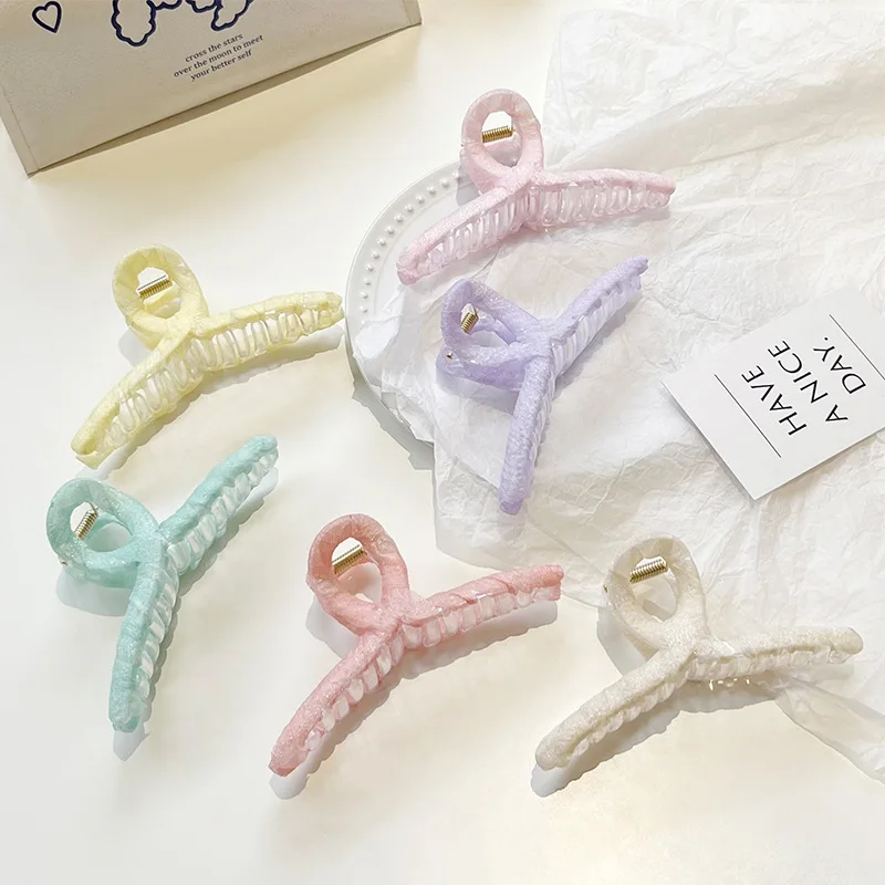 

2022 New Fashion Large Sweet Organza Geometry Hairpin Hair Clip Barrettes for Women Girl Hair Accessorie Headwear Wholesale