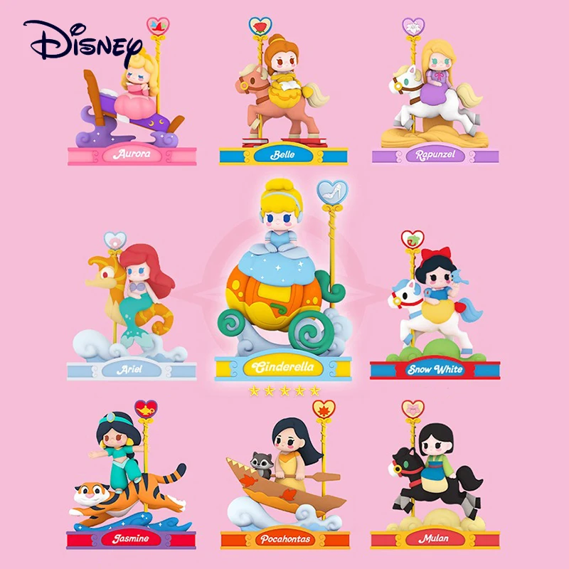 

Disney Princess Series Carousel Ornament Princess Doll Toy Cute Gift Ornament Original Character Collection Toy