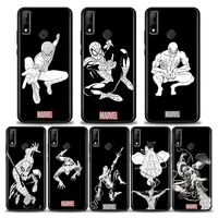 venom spider man marvel phone case for huawei y9 2019 y6 y7 y6p y8s y9a y7a mate 40 20 10 pro lite rs soft silicone case