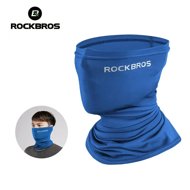 ROCKBROS летний шарф для лица защита от солнца шелковый велосипедный головной убор