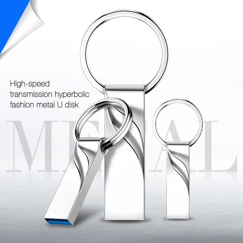 

New Usb Fash Drive 64GB 32GB 16GB 8GB 4GB pen drive флешка flash drive waterproof silver u disk memoria cel usb stick gift