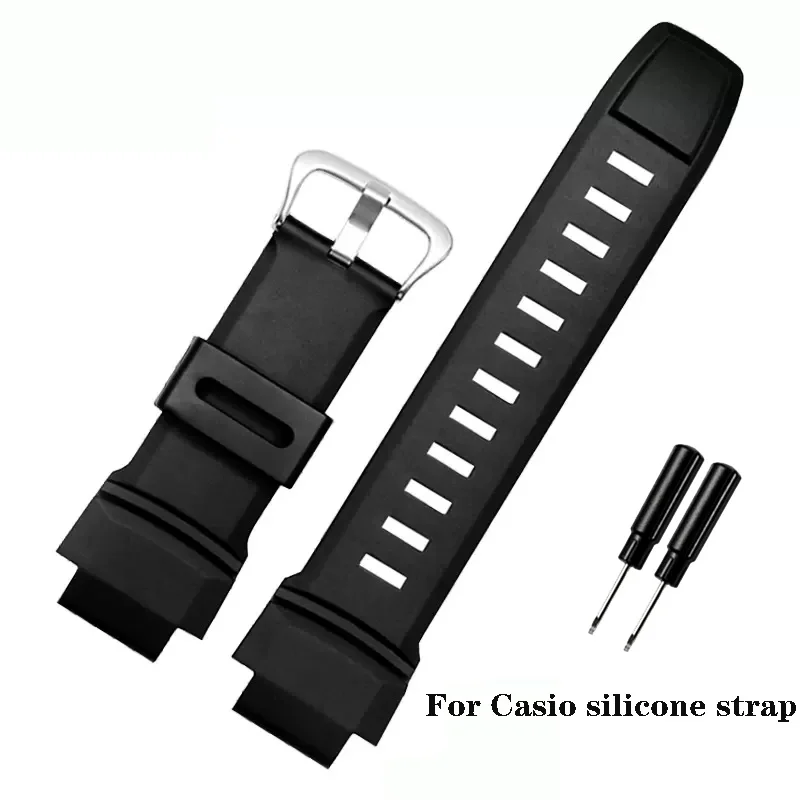 

Rubber Watch Band 18mm Replacement Wristband For Casio PRG-260/550/250/PRG500 PRW-3500/2500/5100 Waterproof Silicone Strap