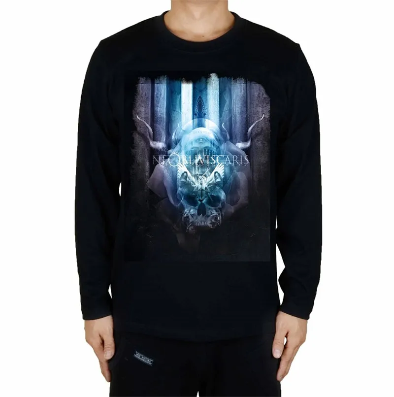 

4 designs illustration Ne Obliviscaris Rock Brand Full long sleeve heavy Metal shirt fitness Hardrock Cotton skateboard Teenage