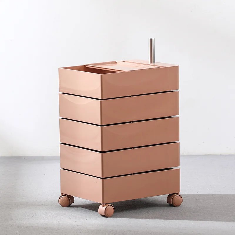 

Minimalist Bedside Table Movable Cabinet Sofa Side Coffee Table Multifunctional Cupboard Modern Drawer Storage Night Stand