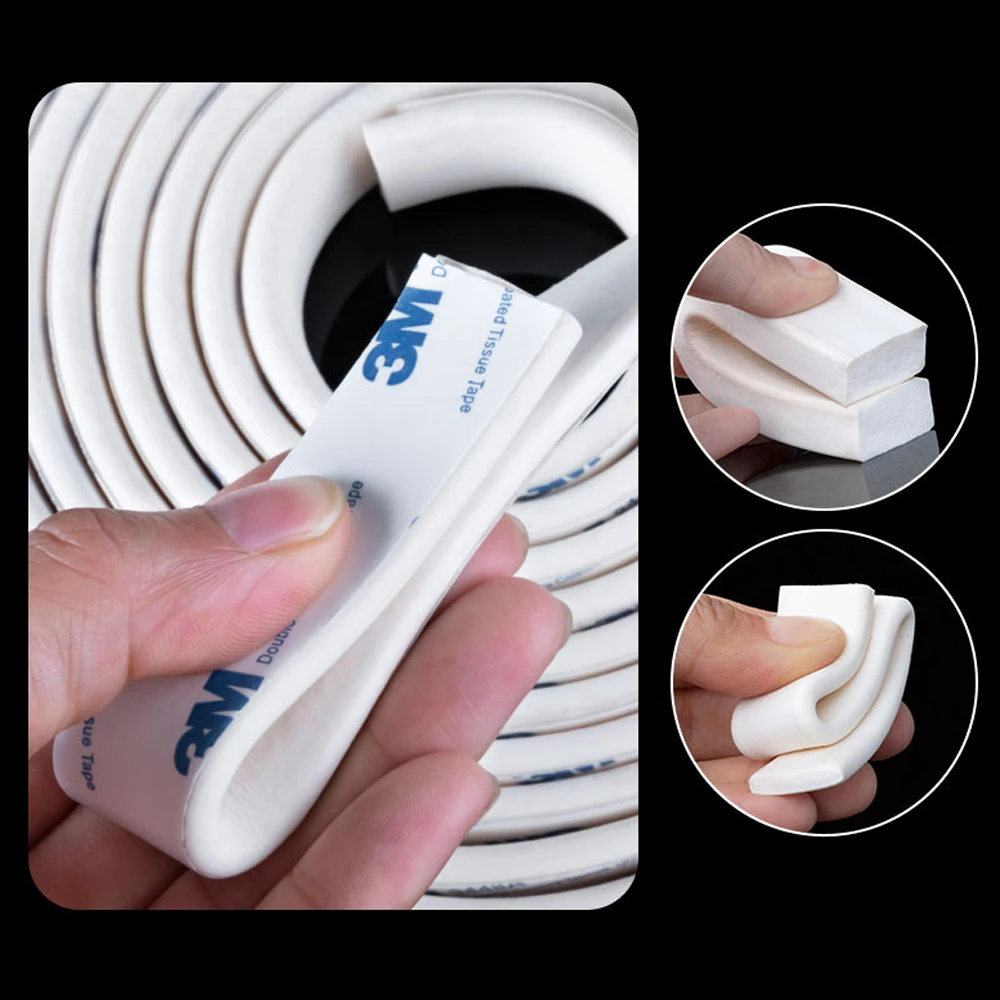 Самоклеящаяся лента из силиконовой резины ширина 5-50 мм толщина 2-20 белая пена