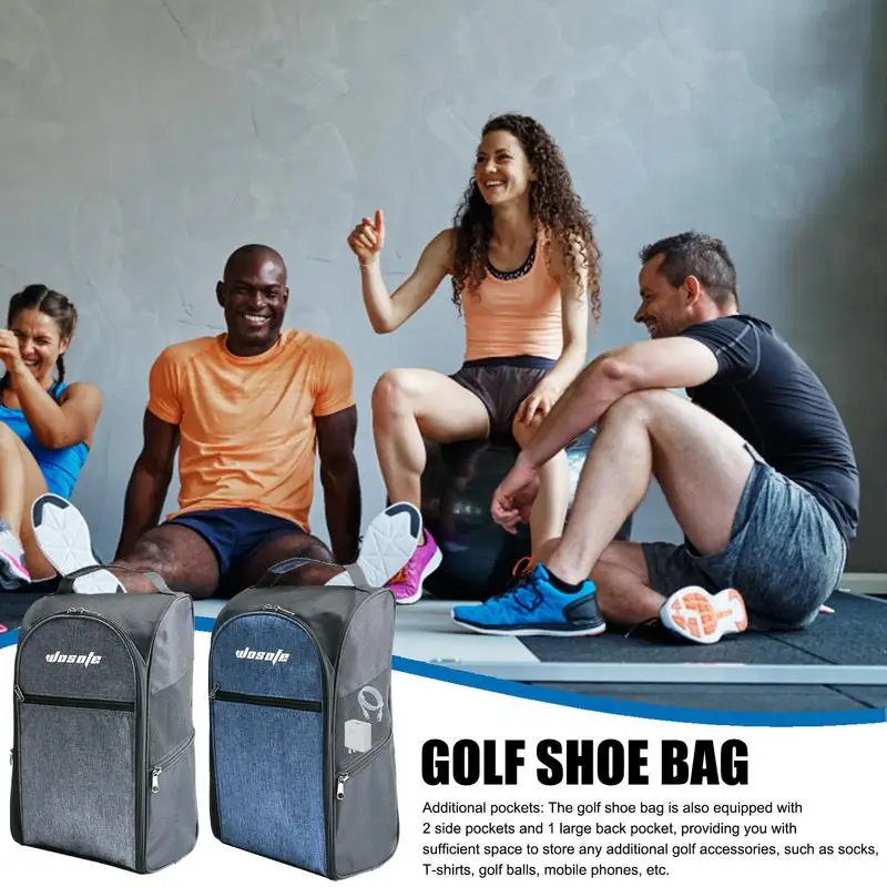 

Сумка-переноска для обуви для гольфа, сетчатая сумочка для аксессуаров для гольфа с вентиляцией, Спортивная дорожная сумка для обуви, аксессуары для двоих