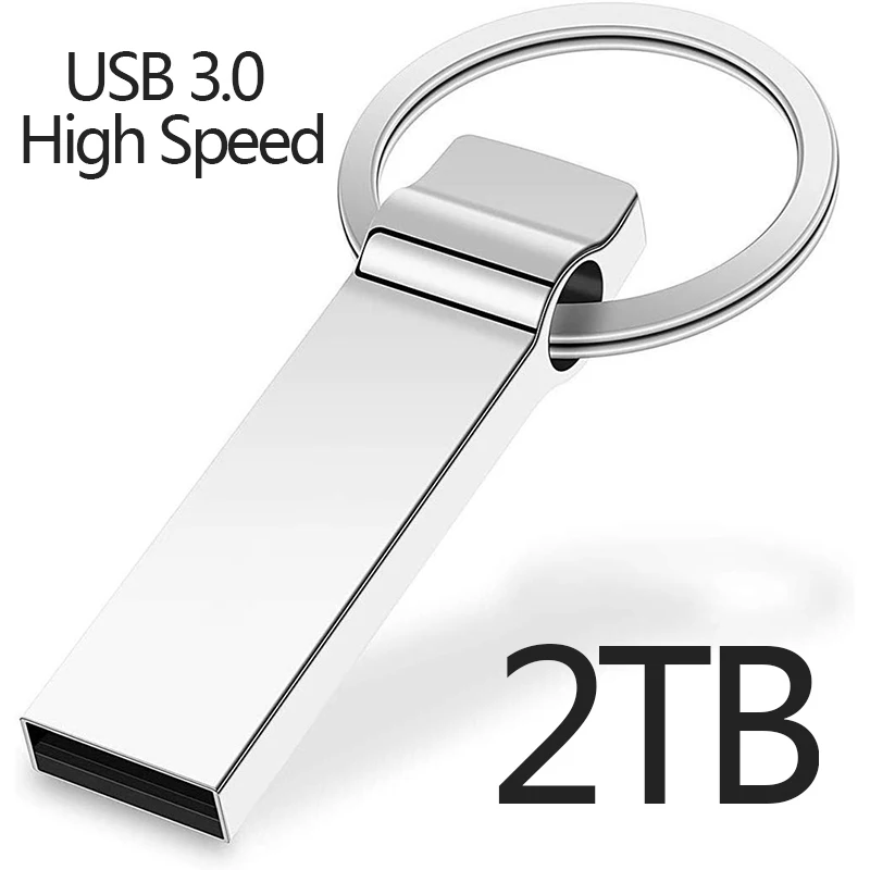 

Флэш-накопитель USB 2 ТБ 1 ТБ, 512 ГБ, высокоскоростной флеш-накопитель 3,0, металлический водонепроницаемый U-диск, USB-накопитель, металлический мини-USB-накопитель