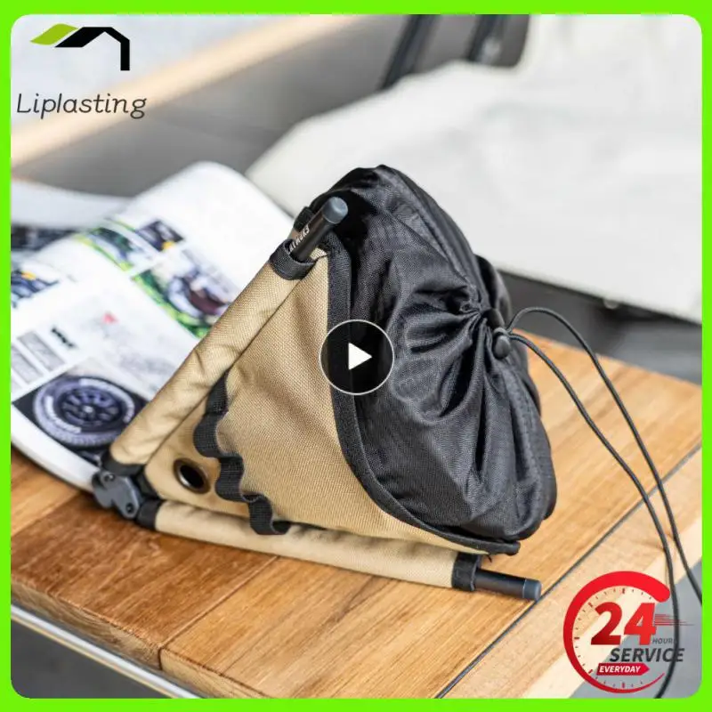 

Dustproof Roll Paper Bag Storage Bag Travel Roll Paper Storage Bag Portable Roll Paper Box Camping Style Fan Storage Durable Box