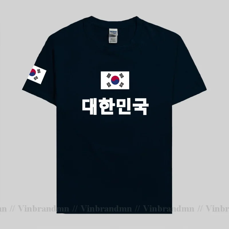 Республіка Кореи Южные футболки мужские KOR New Jersey Nation Team 100% хлопок уличная одежда