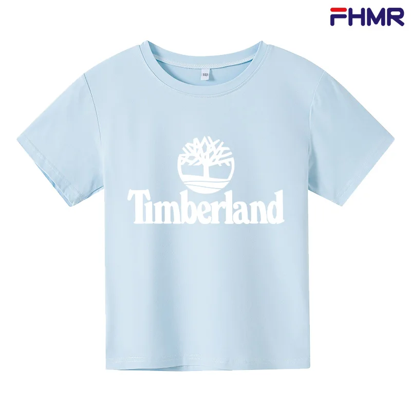 

Новые летние детские футболки с коротким рукавом, детские топы с мультяшным принтом для мальчиков и девочек, футболки, одежда для маленьких ...