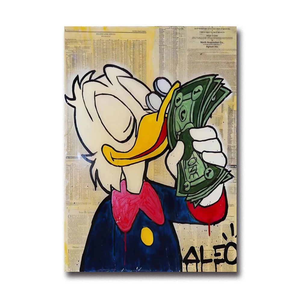 

MINISO Disney граффити Дональд Дак постер на холсте