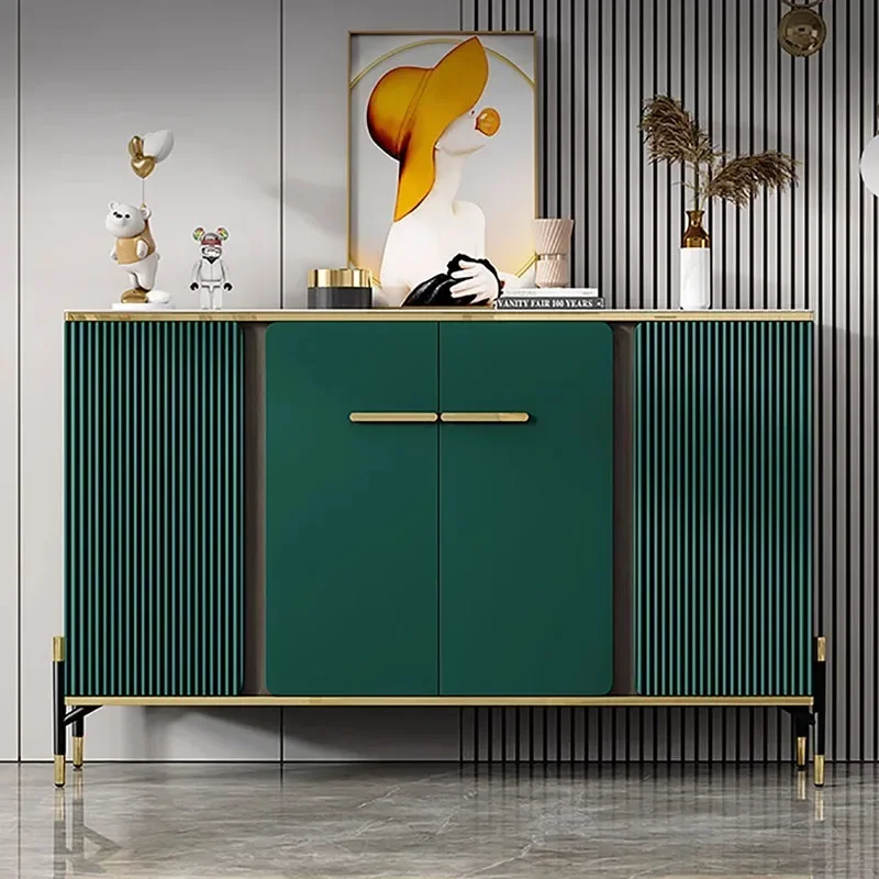 Вход Дизайнерский шкаф для обуви Витрина гостиной Роскошная полка хранения