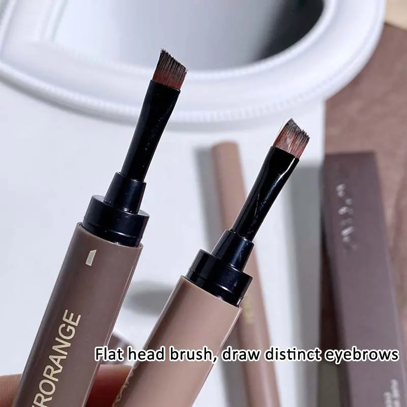 

4 Colors Eyebrow Gel Cream Pen Non-smudge Natural Smooth Waterproof Lasting Eyeliner Lying Silkworm Shadow With Brush Cosmetic