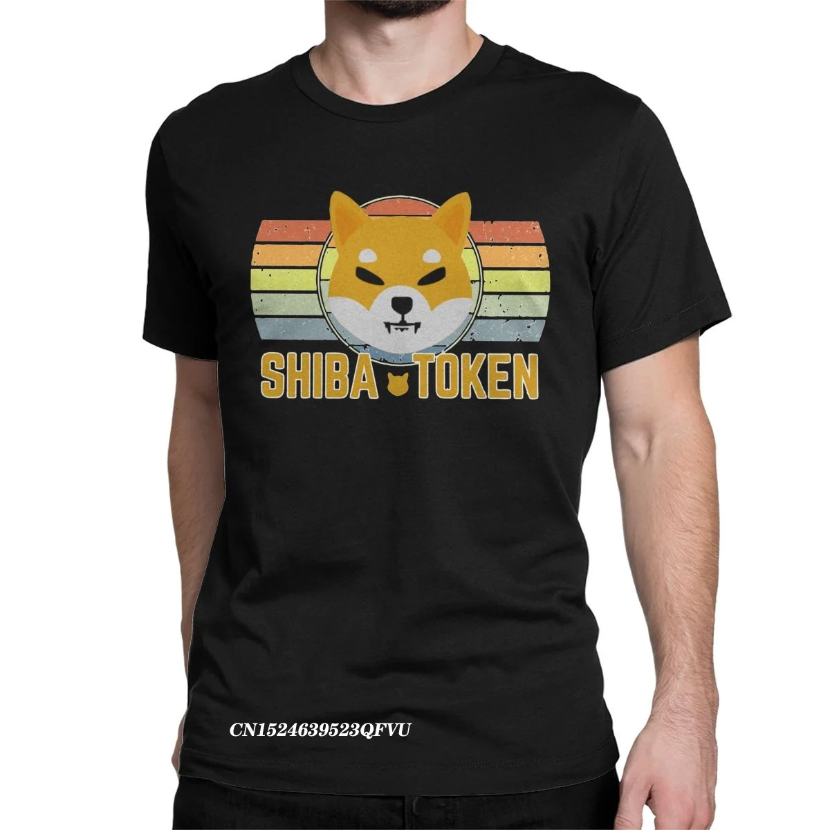 

Men's T-Shirts Vintage Shiba Inu Token Crypto Coin Cryptocurrency Funny Premium Cotton Tees Harajuku Tops T Shirts Crewneck Tops