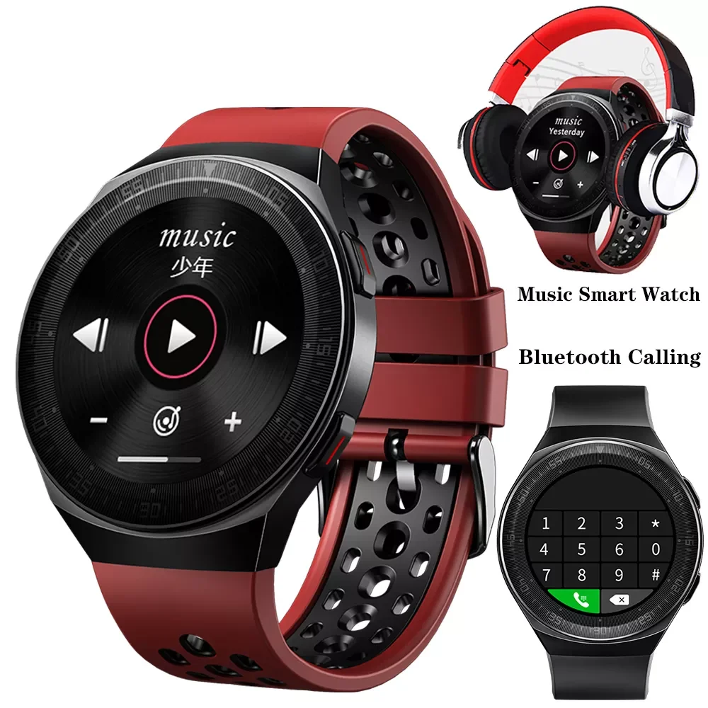

MT3 Music Smart Watch 8G Memory Men Bluetooth Call Full Touch Screen Waterproof Recording Function MT2 MT-3 Fashion Smartwatch