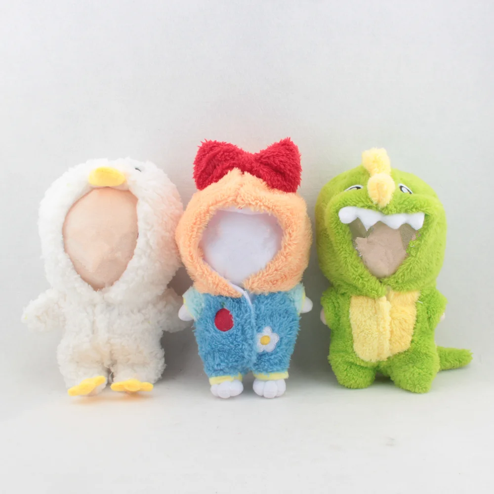 

Одежда Skzoo 20 см, плюшевая Одежда для куклы-идола, набивные животные для детей, милый мультяшный цельный комбинезон, сумка-мессенджер, подарок...