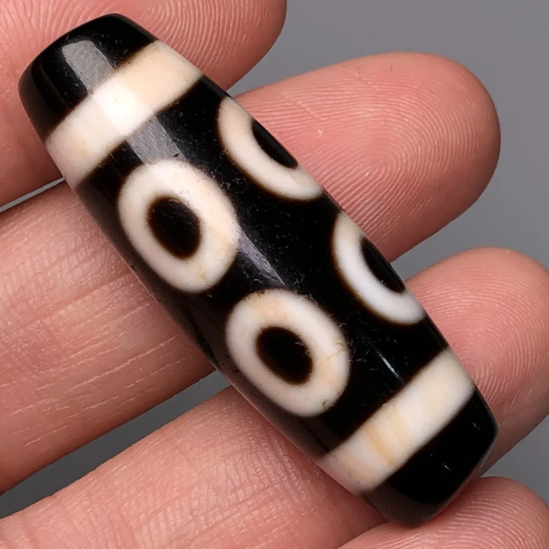 Тайваньская черно-белая бусина с восемью глазами dzi agate nne obojczyk ожерелье подвеска