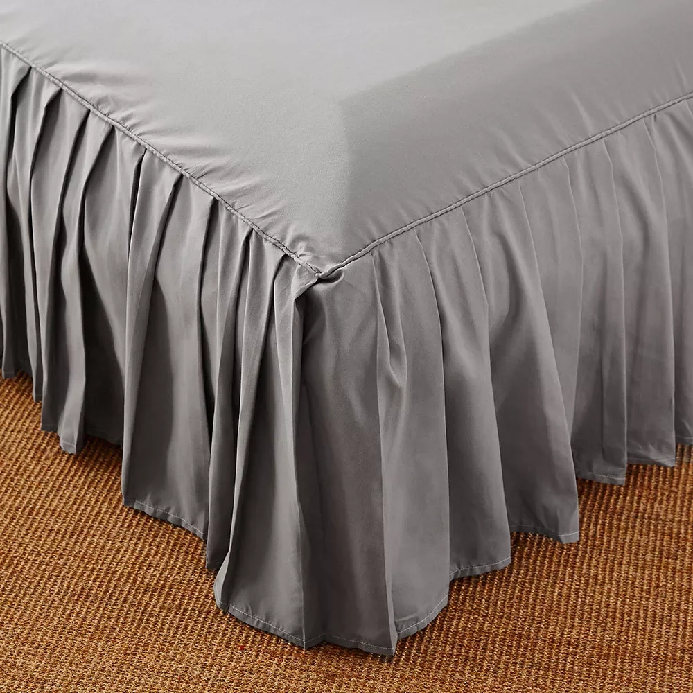 

2023 Fashion Nordic Bed Skirt Bedspreads Elastic Mattress Cover, King/ Queen/ Full/ Twin Fitted Sheet for Single Double Bed duve