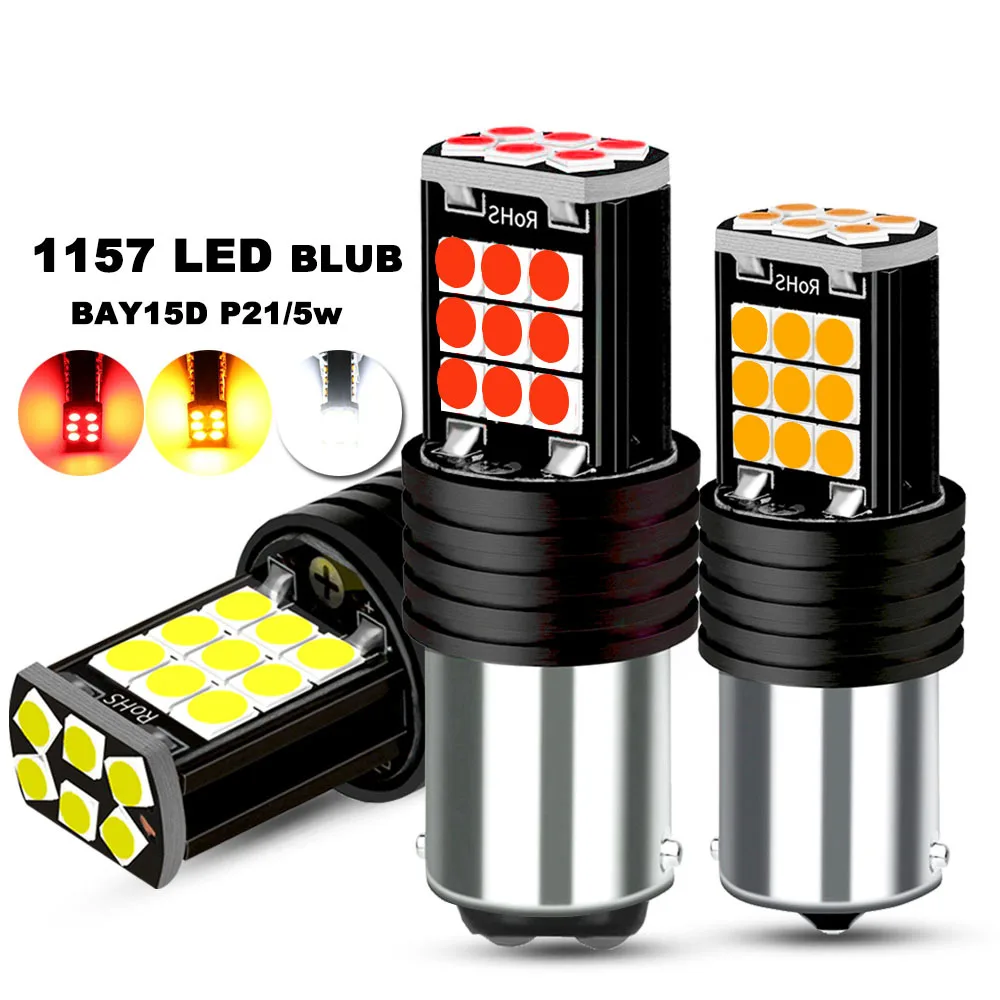 

2pcs Py21w Ba15s P21w Led 1156 Bau15s Bulb 3030SMD Canbus 1157 Led Bay15d P21/5w Car Turn Signal Lamp Brake Backup Light