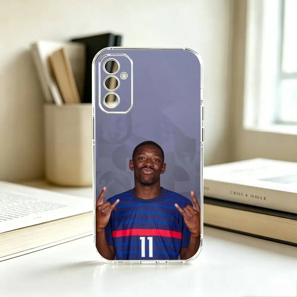 Фото Чехол для телефона Ousmane D-Dembele Football, прозрачный силиконовый мягкий чехол для Samsung A10,12,20,21S,30,31,40,50,51,52,70,71, подарок №4