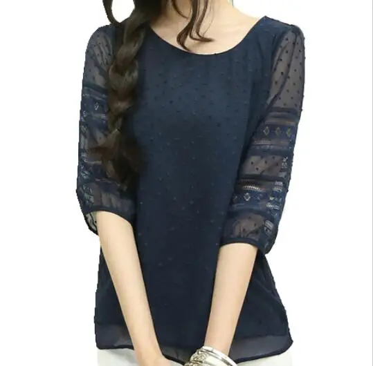 Женская шифоновая блузка в Корейском стиле |