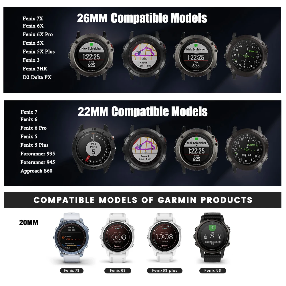 Garmin Fenix 6 6S 6X 5X 