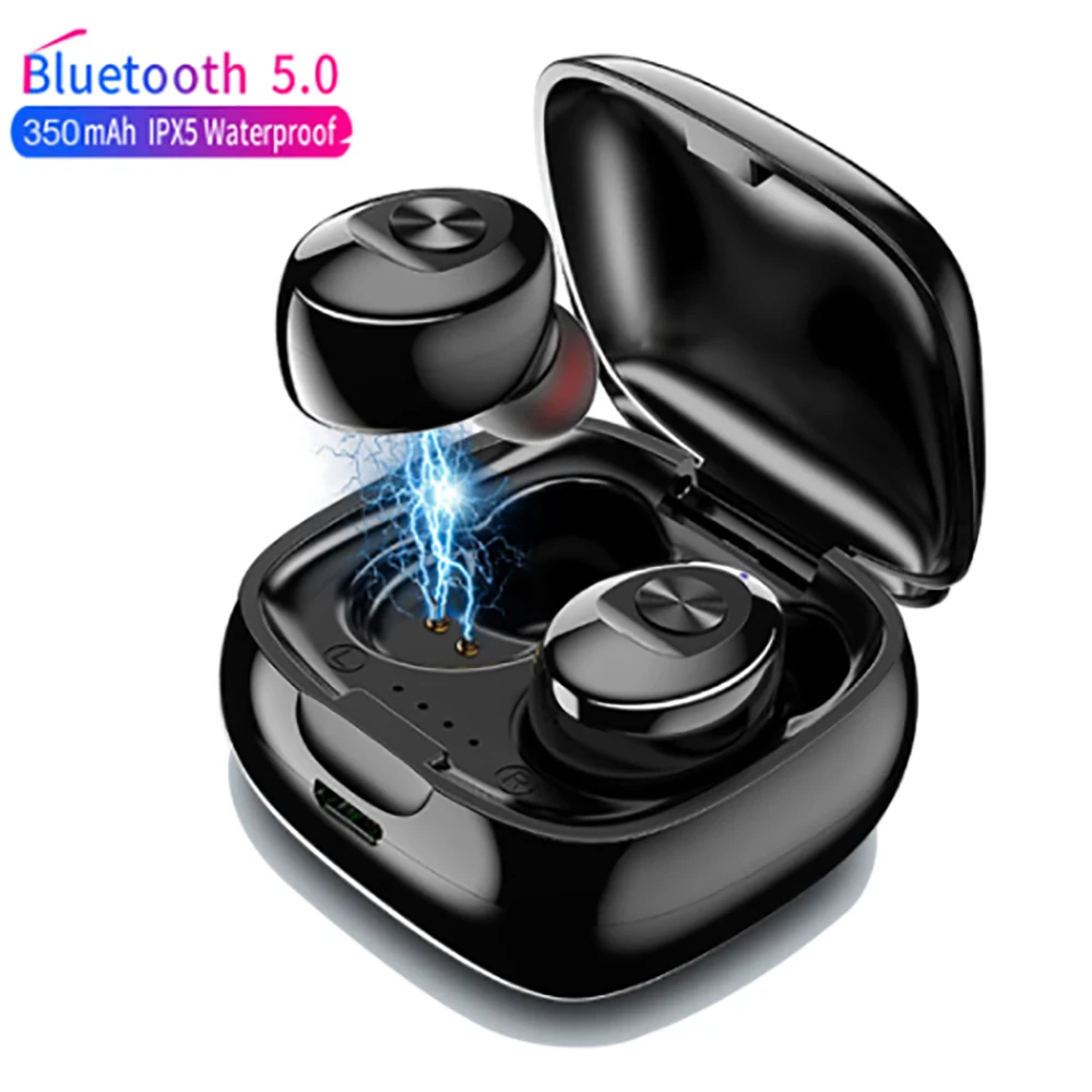 

XG8 Wireless Bluetooth Headset In-ear Earbuds Stereo Noise Cancelling Headphones Hifi Sound With Charging Box Mic Fone and box