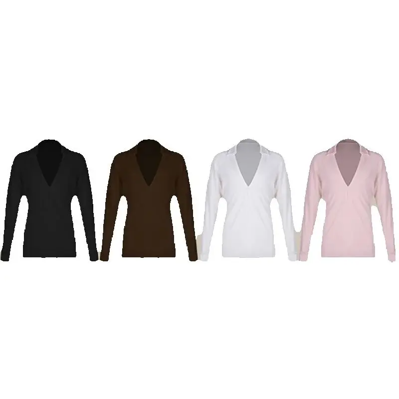 Мужские топы для латинских танцев с глубоким v-образным вырезом взрослых топ