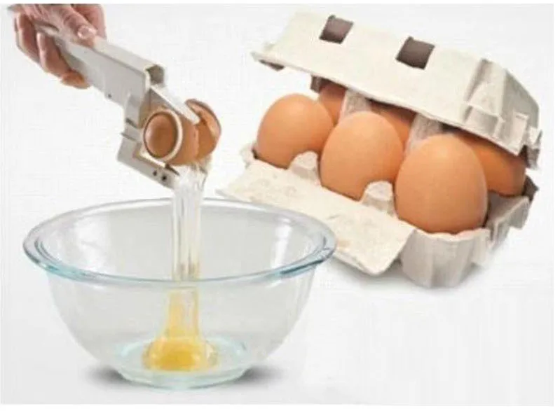 Ручной держатель для яиц Йорк и белый сепаратор как показано по телевизору