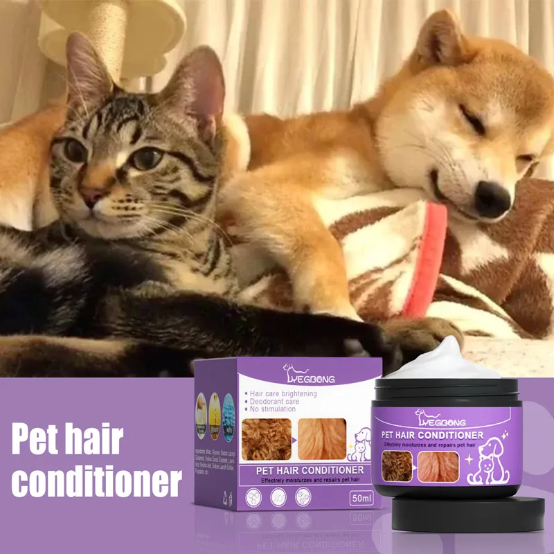 

Pet Hair Conditioner Prevent Knotting Tangling Hydrating Tail Care Smooth Hair Degrease Body Wash for Pet Fur Hair Dogs Puppy